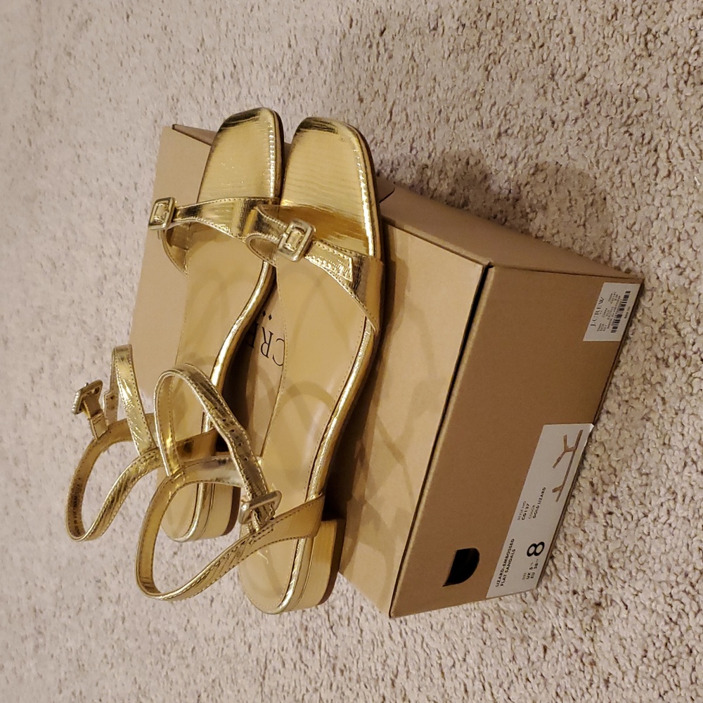 J CREW Gold Strappy Sandals - Picture 3 of 12